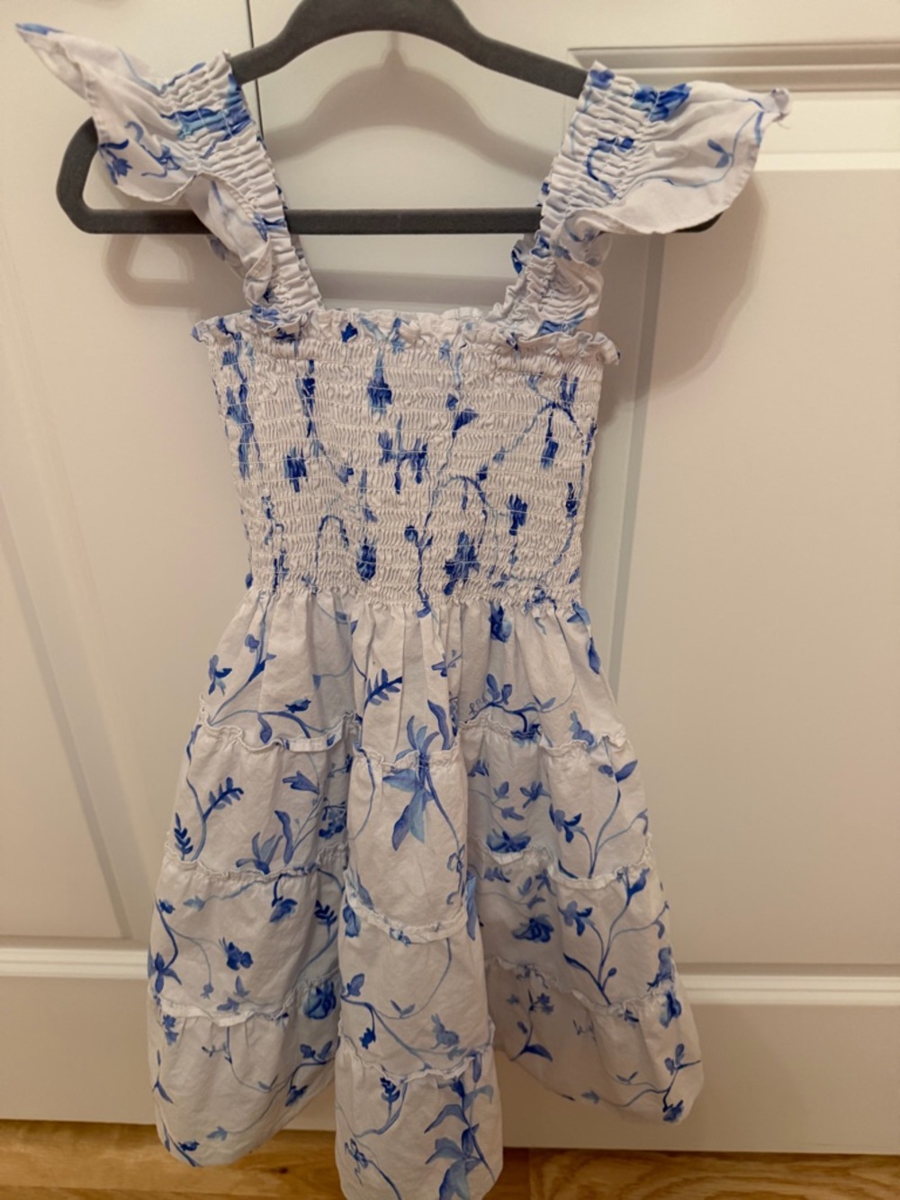 Hill House Tiny Ellie Nap Dress with Blue Floral Print